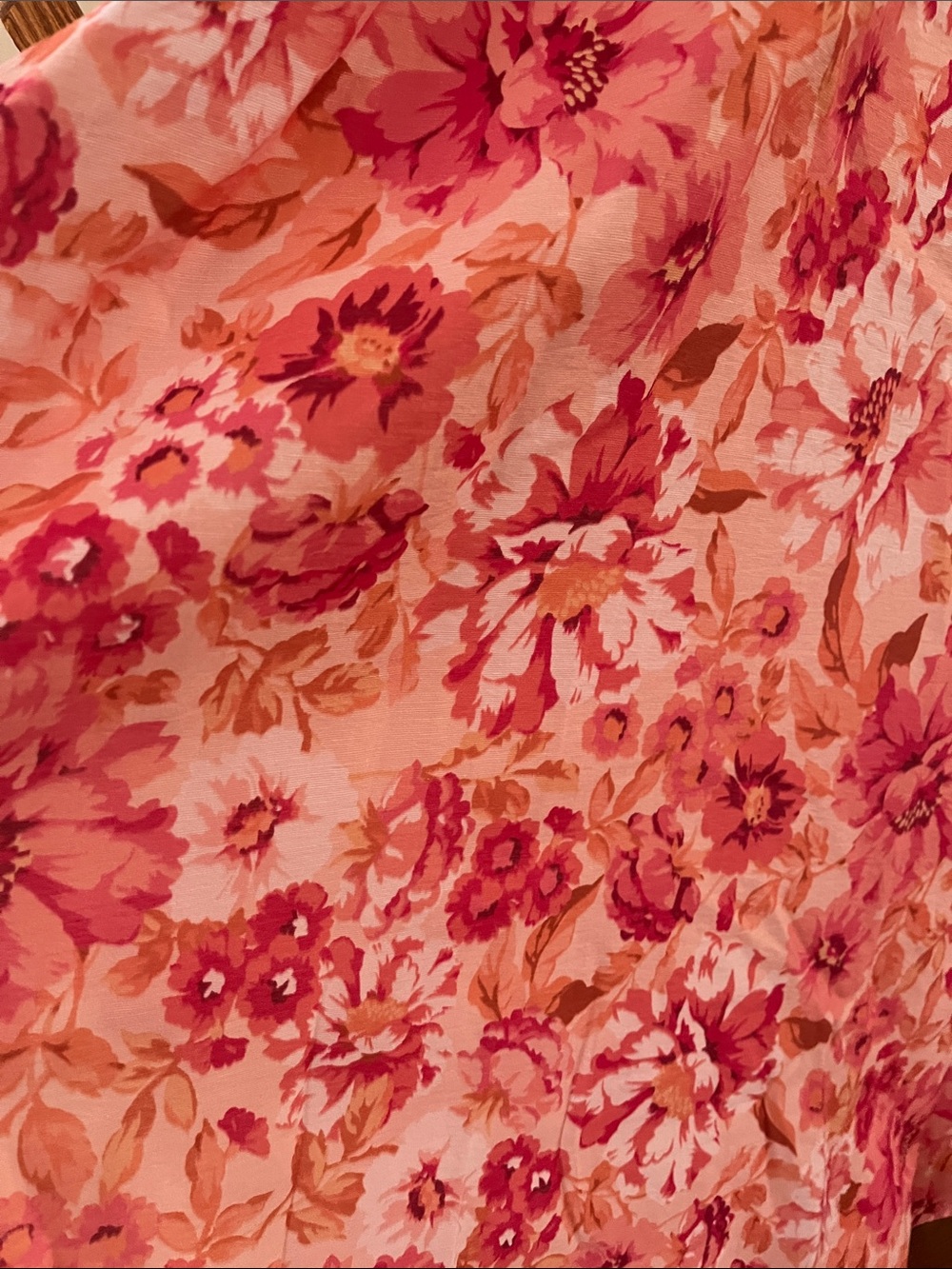 Ever New Pink and Orange Floral Puff-Sleeve Maxi Dress - Picture 4 of 4